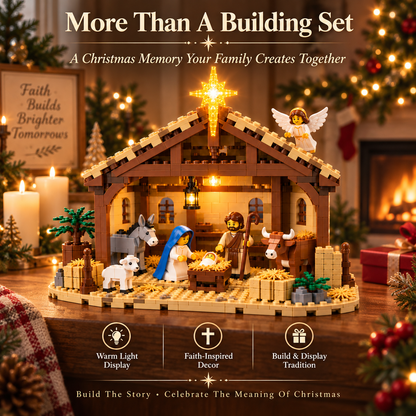 🔥 Last Day 50% OFF - 🌟 The Nativity Story Building Block Set