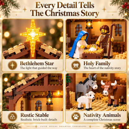 🔥 Last Day 50% OFF - 🌟 The Nativity Story Building Block Set