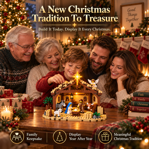 🔥 Last Day 50% OFF - 🌟 The Nativity Story Building Block Set