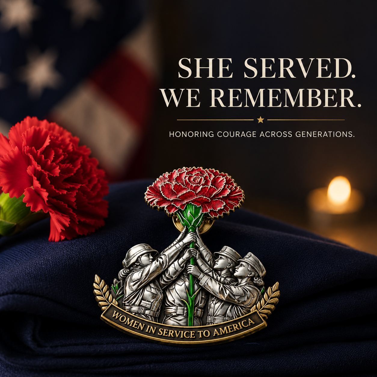 Limited Edition🌸-“Never Forgotten” American Sheroines Tribute Crest