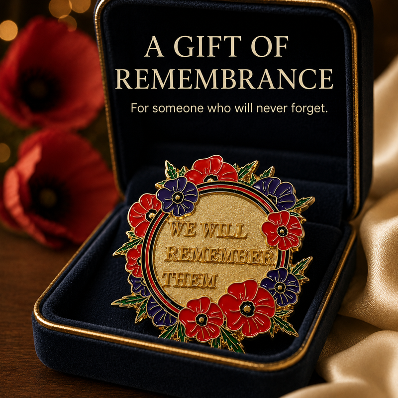 Tribute wreath in a presentation box