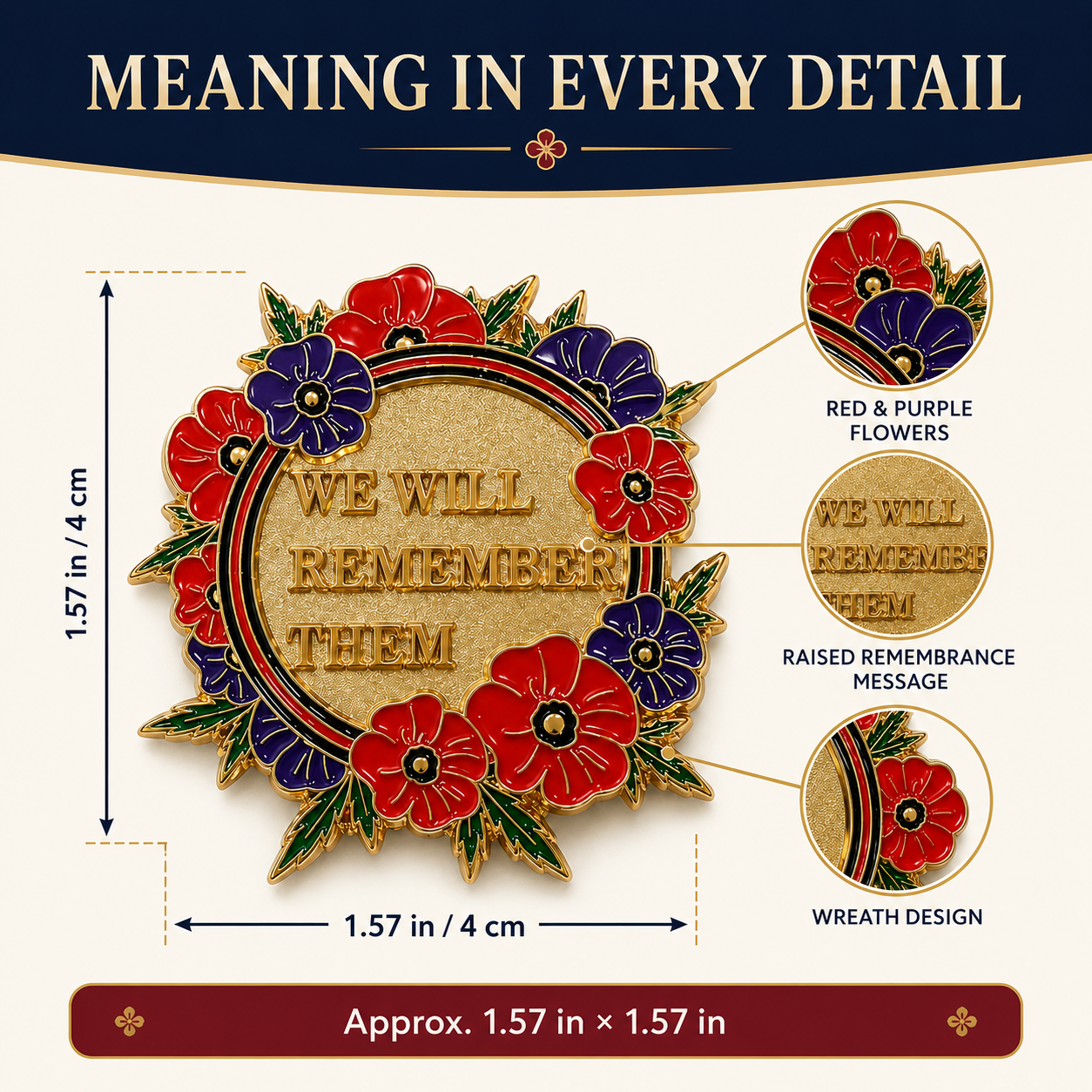 Limited Edition-“The Brave & The Faithful” Scarlet & Violet Tribute Wreath