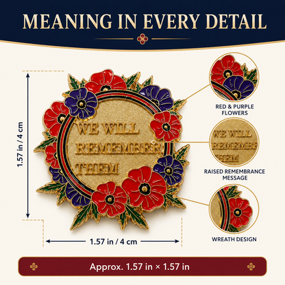 Limited Edition-“The Brave & The Faithful” Scarlet & Violet Tribute Wreath