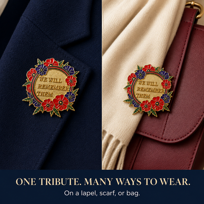 Limited Edition-“The Brave & The Faithful” Scarlet & Violet Tribute Wreath