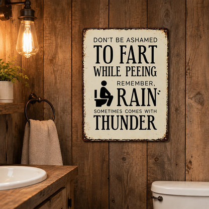 ⚡️Last Day 49%OFF🔥-Funny Bathroom Rules Wooden Sign