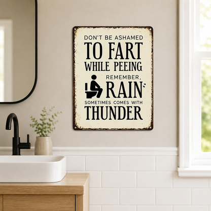 ⚡️Last Day 49%OFF🔥-Funny Bathroom Rules Wooden Sign