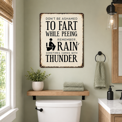 ⚡️Last Day 49%OFF🔥-Funny Bathroom Rules Wooden Sign