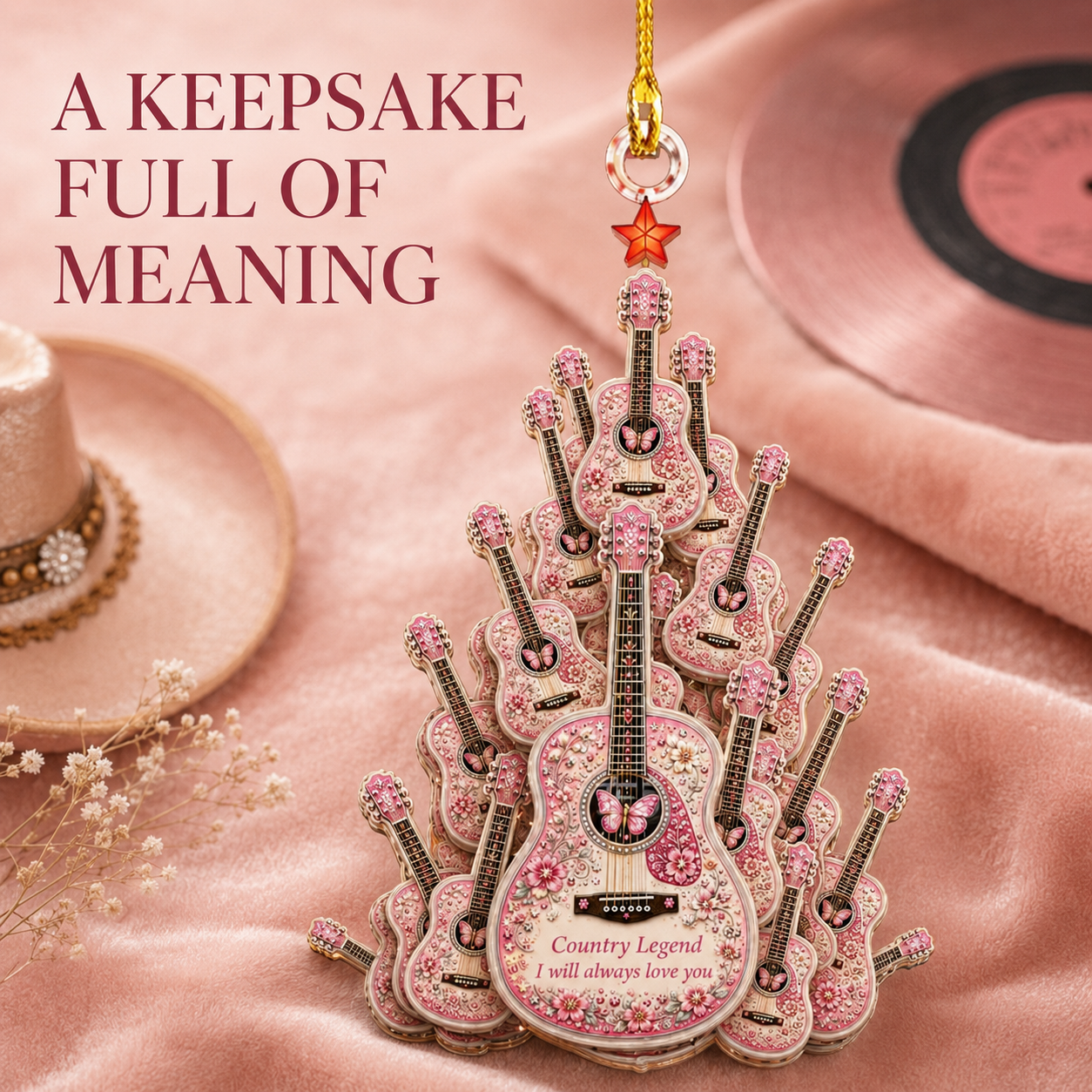 Queen of Country 1946-2026 “Timeless Spirit” Hanging Ornament