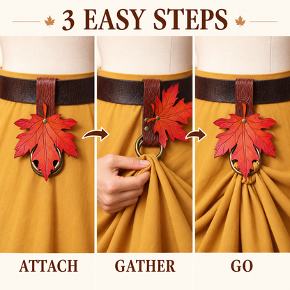🍁Limited Early Bird Price🔥– Autumn Maple Leaf Skirt Hike Set（2PCS）