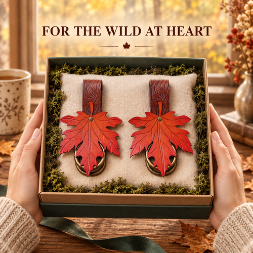 🍁Limited Early Bird Price🔥– Autumn Maple Leaf Skirt Hike Set（2PCS）
