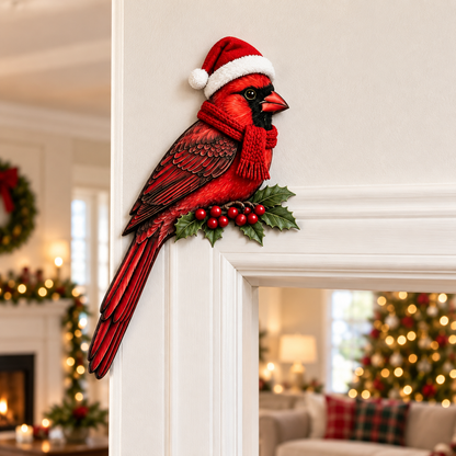 Christmas Hat Bird Shelf & Corner Decoration