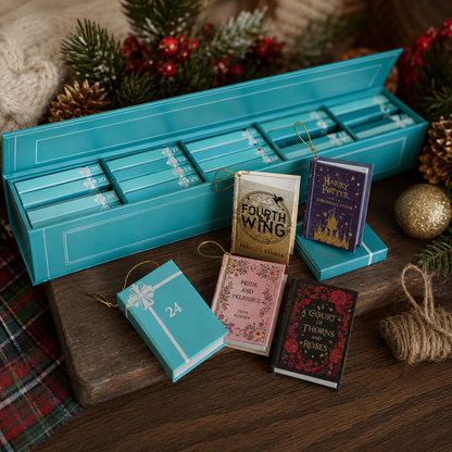 “The Miniature Library” 25-Day Holiday Countdown Box