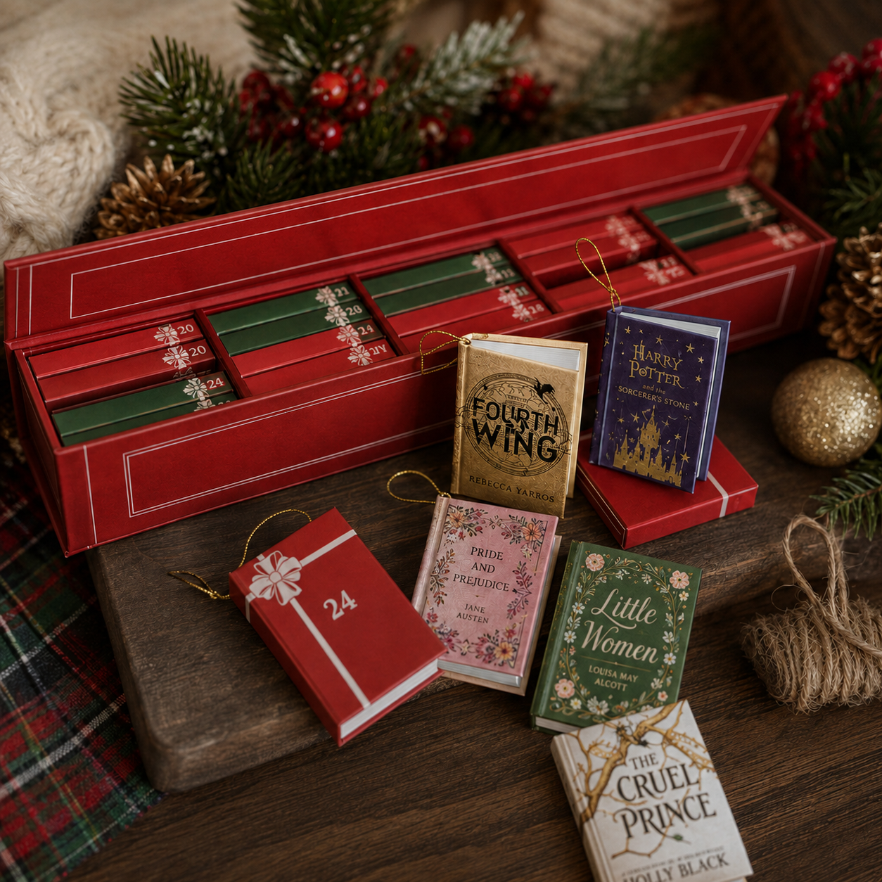 “The Miniature Library” 25-Day Holiday Countdown Box