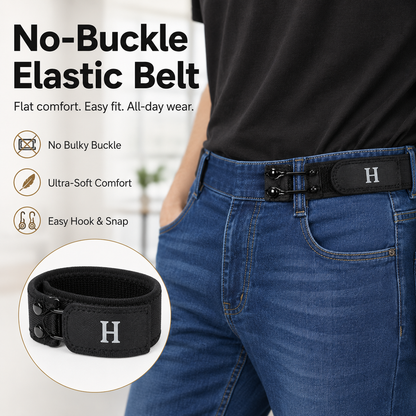 HAILTH Tactical Metal Hook Elastic Belt (2 PCS)
