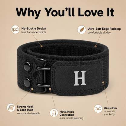 HAILTH Tactical Metal Hook Elastic Belt (2 PCS)