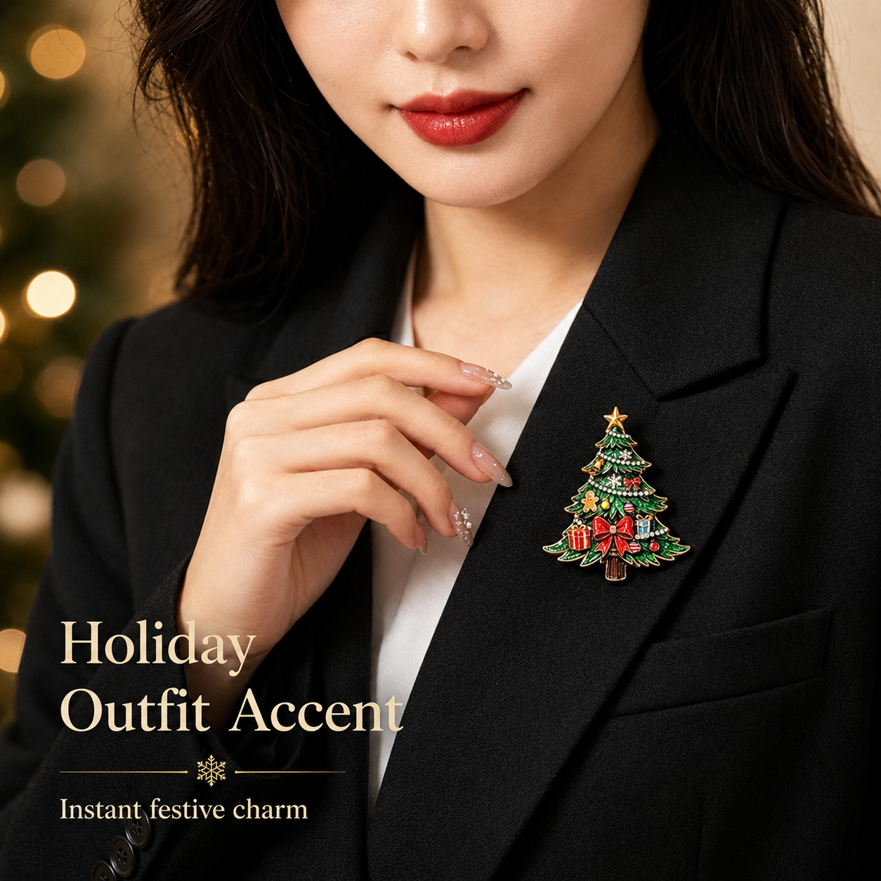 2026 Limited Edition-Yuletide Evergreen Artisan brooch