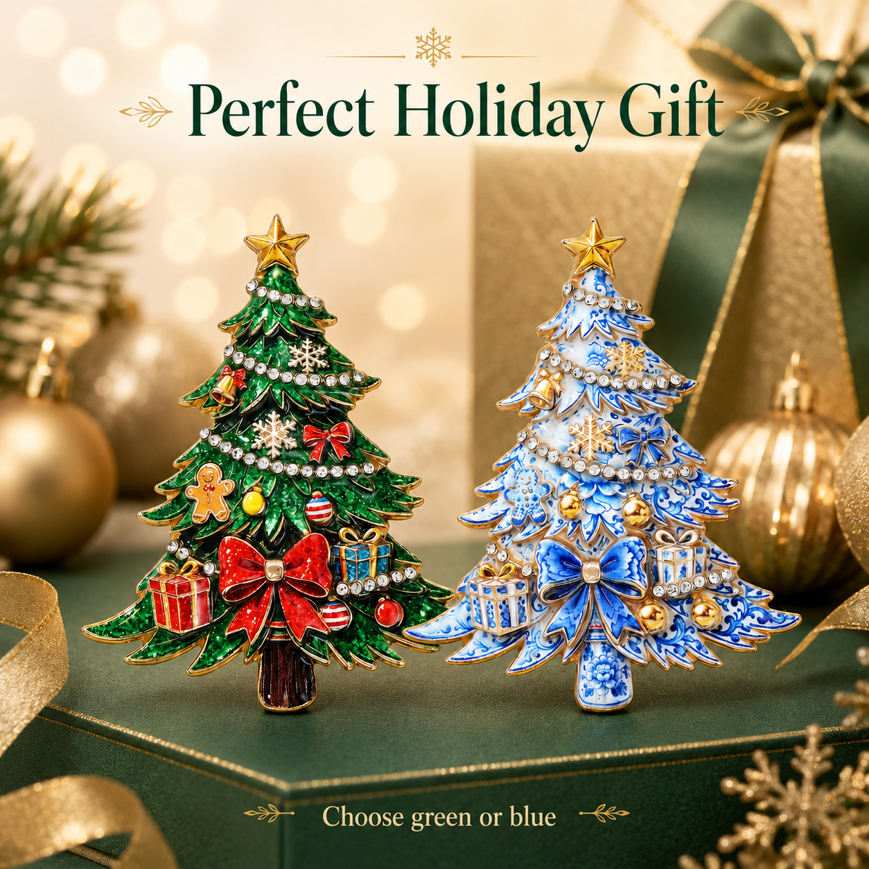 2026 Limited Edition-Yuletide Evergreen Artisan brooch