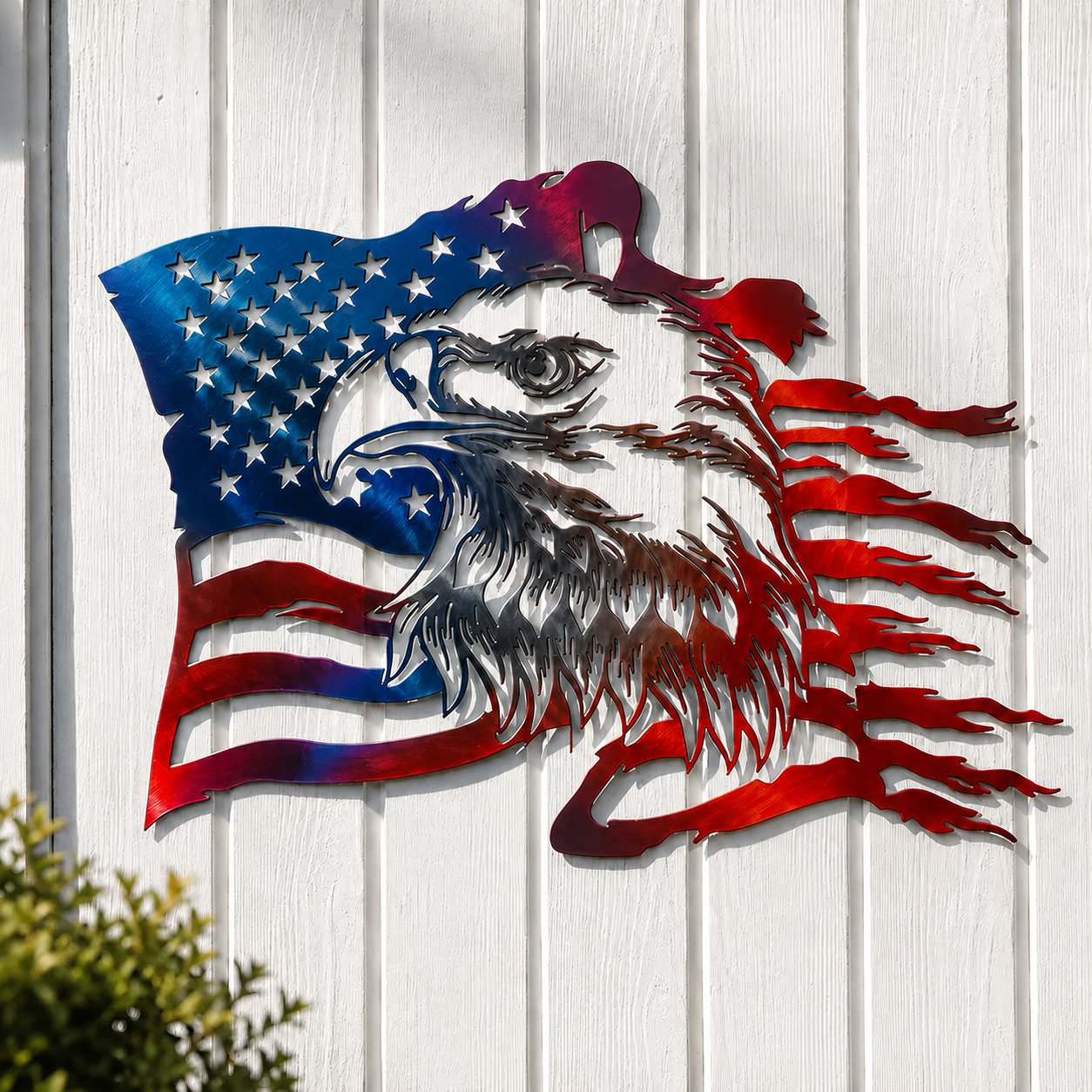 🦅Last Day 49%Off-Freedom Eagle American Flag Wall Art