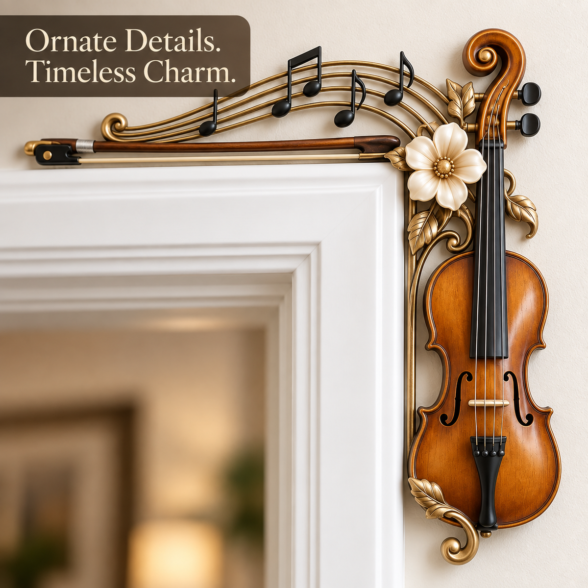 Violin & Music Notes Door Topper
