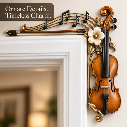 Violin & Music Notes Door Topper