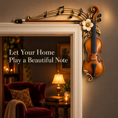 Violin & Music Notes Door Topper