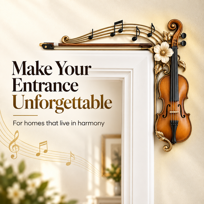 Violin & Music Notes Door Topper