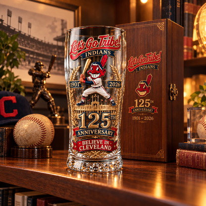 Let's Go Tribe! 125th Anniversary Commemorative Pint Glass