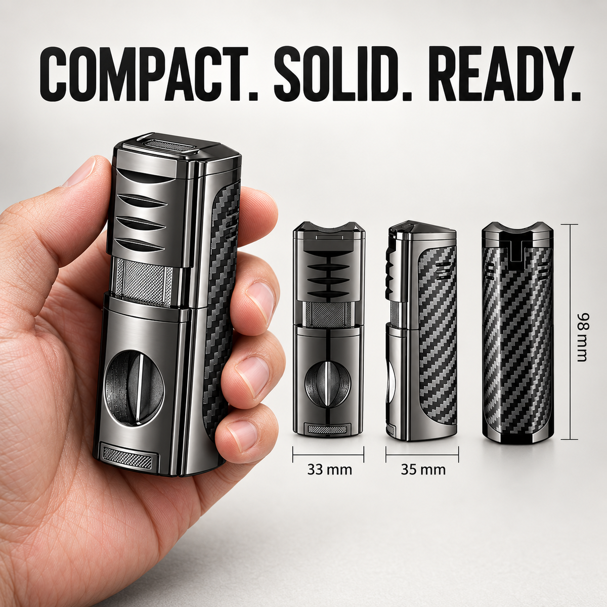 New Vintage Luxury 4-in-1 Multifunctional Cigar Lighter