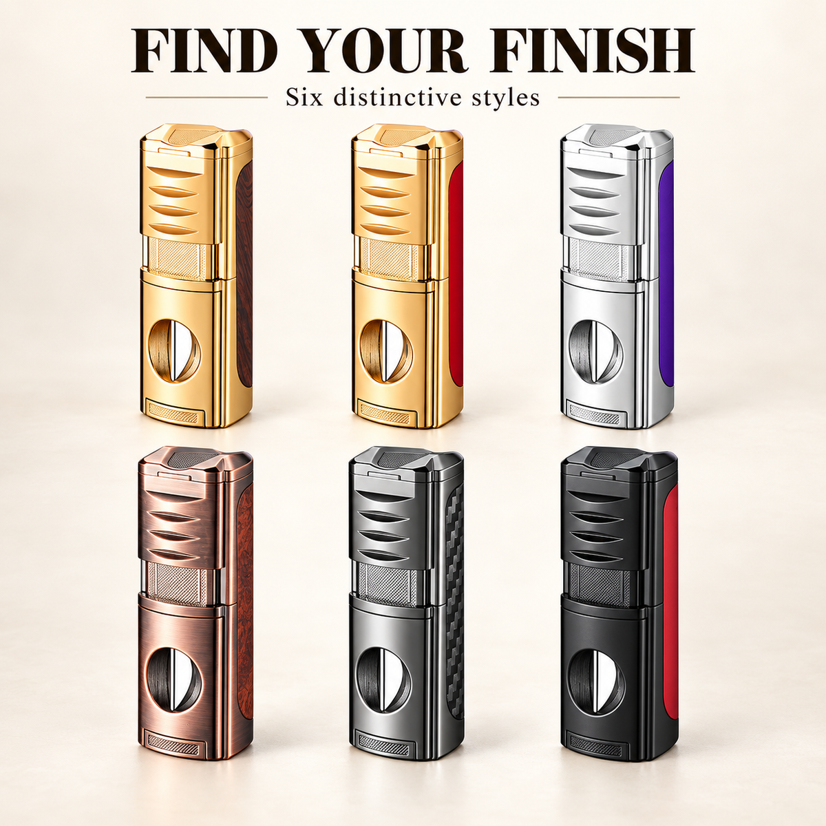 New Vintage Luxury 4-in-1 Multifunctional Cigar Lighter