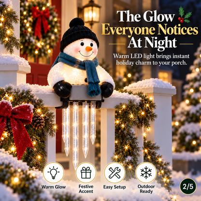 🔥 Today 49% OFF - WinterGlow Snowman Icicle Light Decor