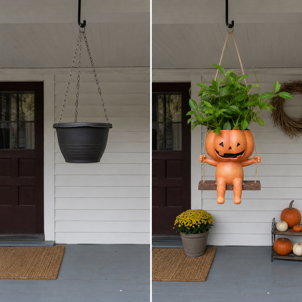 Halloween Early Bird Sale |49% OFF-Swing Pumpkin Flower Pot🎃