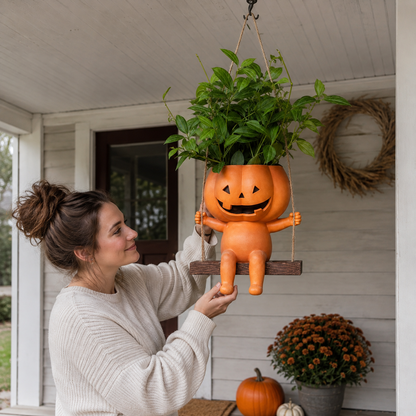 Halloween Early Bird Sale |49% OFF-Swing Pumpkin Flower Pot🎃