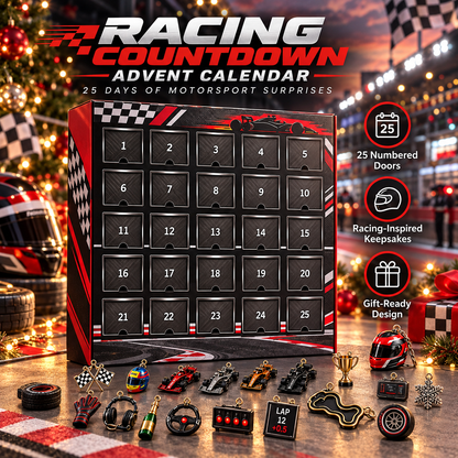 🏁 25-Day Formula Racing Advent Calendar – Ultimate Christmas Countdown for Racing Fans