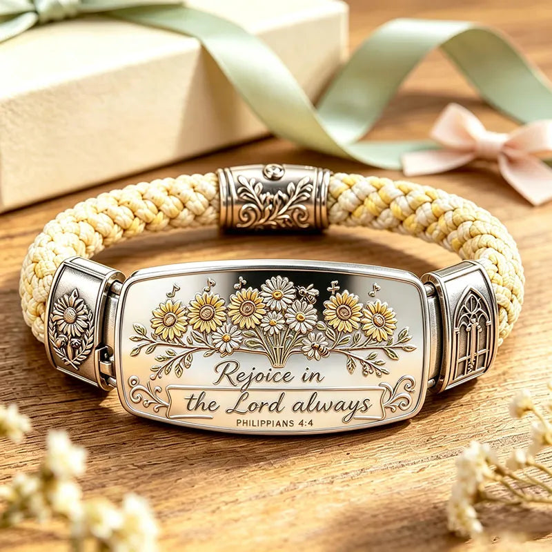 ✝️ Faith Over Fear Bracelet – Christian Cross Bracelet Inspired by Isaiah 41:10, Hope, Courage & Divine Strength