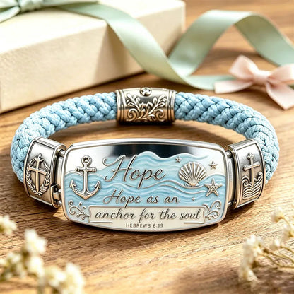 ✝️ Faith Over Fear Bracelet – Christian Cross Bracelet Inspired by Isaiah 41:10, Hope, Courage & Divine Strength