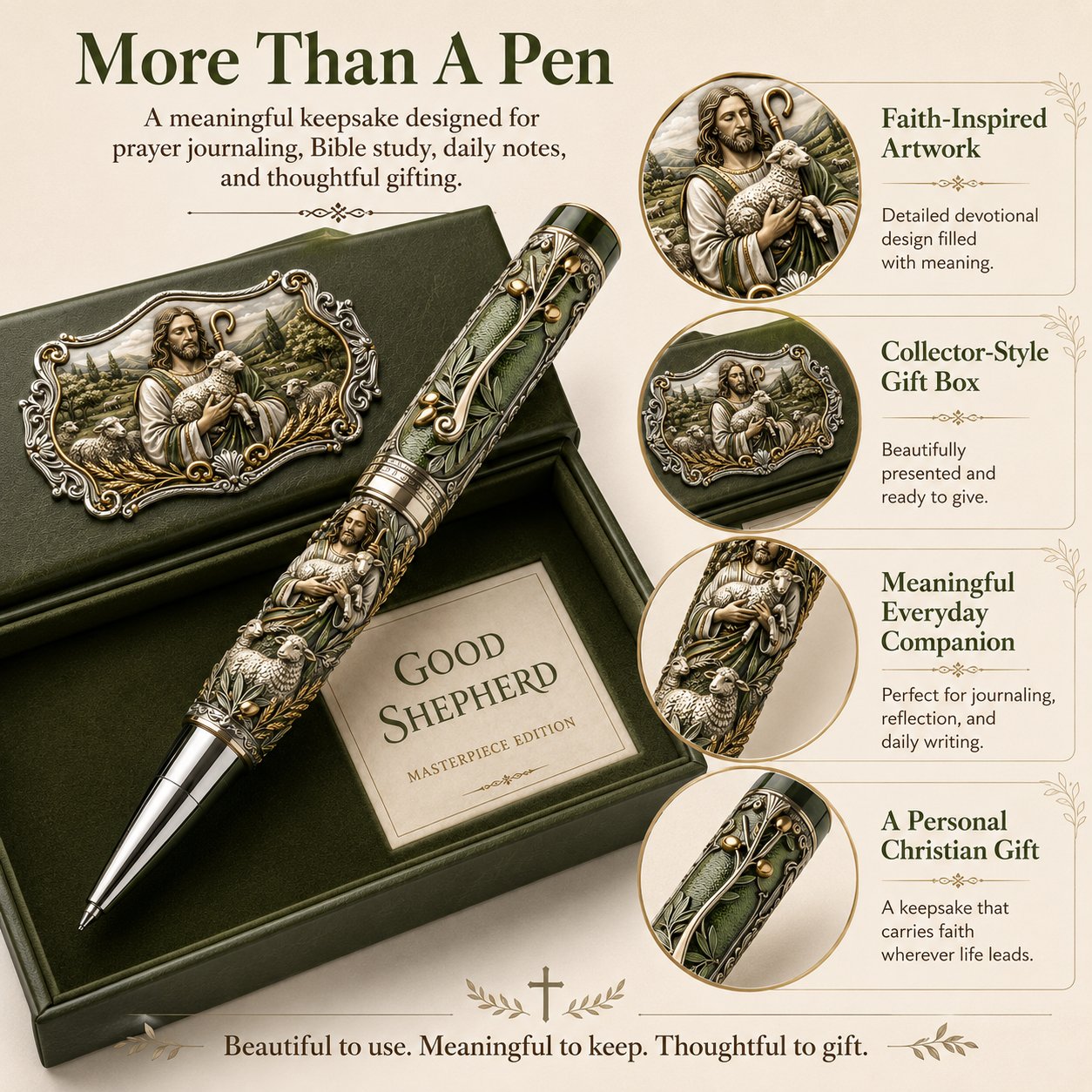 🔥 LAST DAY 49% OFF – ✝️ Sacred Legacy Faith-Inspired Keepsake Pen Collection | 6 Devotional Designs for Prayer Journaling, Bible Study & Meaningful Christian Gifts 🖊️✨