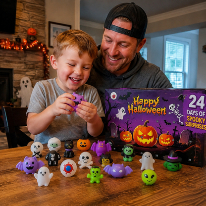 🎃2026 Halloween Countdown Calendar Blind Box Squishy💀