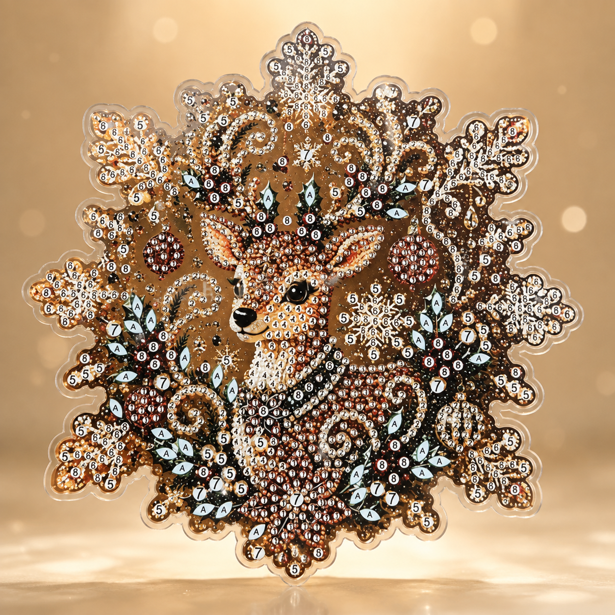 🎅Christmas Pre Sale 60% OFF!!🎄Christmas Pearl Diamond Art Hanging Ornament Kit | Resistant Non-Fading Pearl Beads DIY Handmade Holiday Hanging Decor 🎅💎