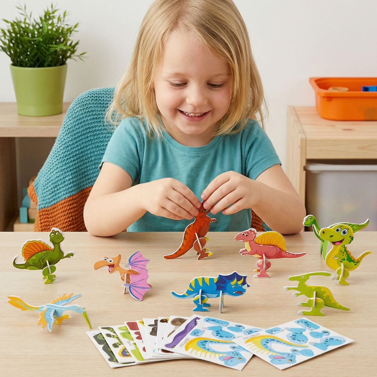 3D Cartoon Puzzle Set for Children