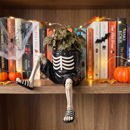 The Quirky Ledge Friend: Handcrafted Shelf Bloom Pot