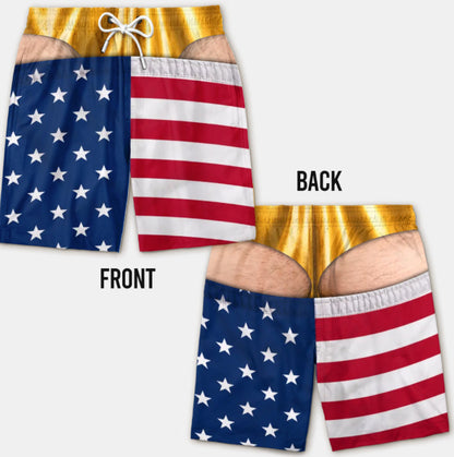 The "Cheeky Commando" Novelty Prank Swim Trunks – Guaranteed to Cause Double-Takes!