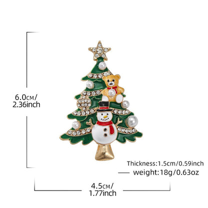 Christmas Enamel Lapel Pin Collection (16 Cute Designs)
