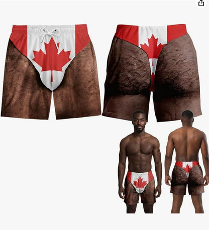 The "Cheeky Commando" Novelty Prank Swim Trunks – Guaranteed to Cause Double-Takes!