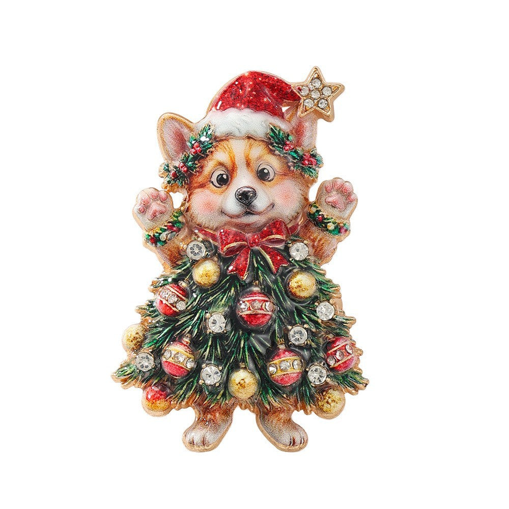 Christmas Enamel Lapel Pin Collection (16 Cute Designs)