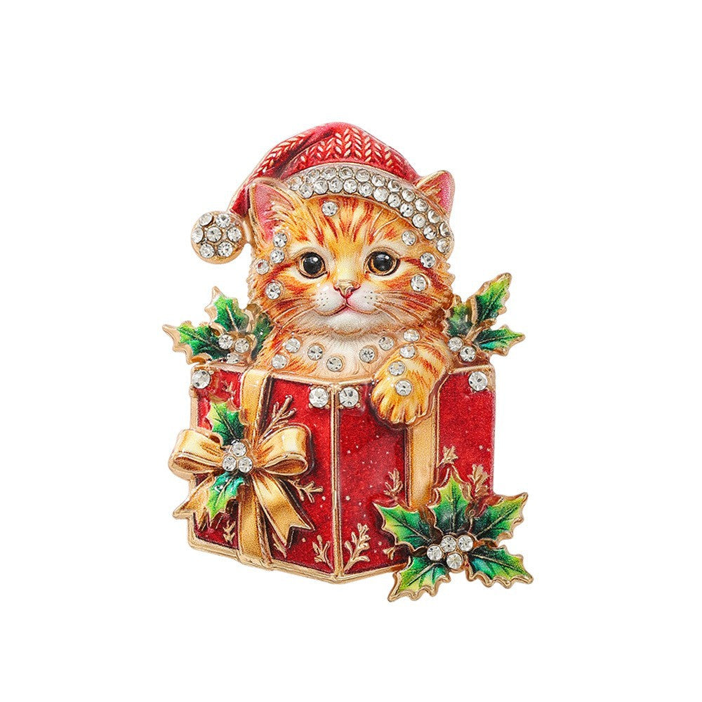 Christmas Enamel Lapel Pin Collection (16 Cute Designs)