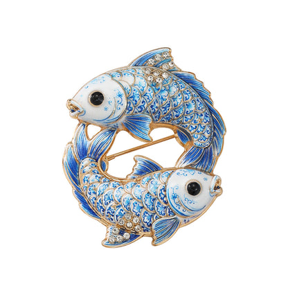 Luxury Zodiac Enamel Brooch – Choose Your Sign