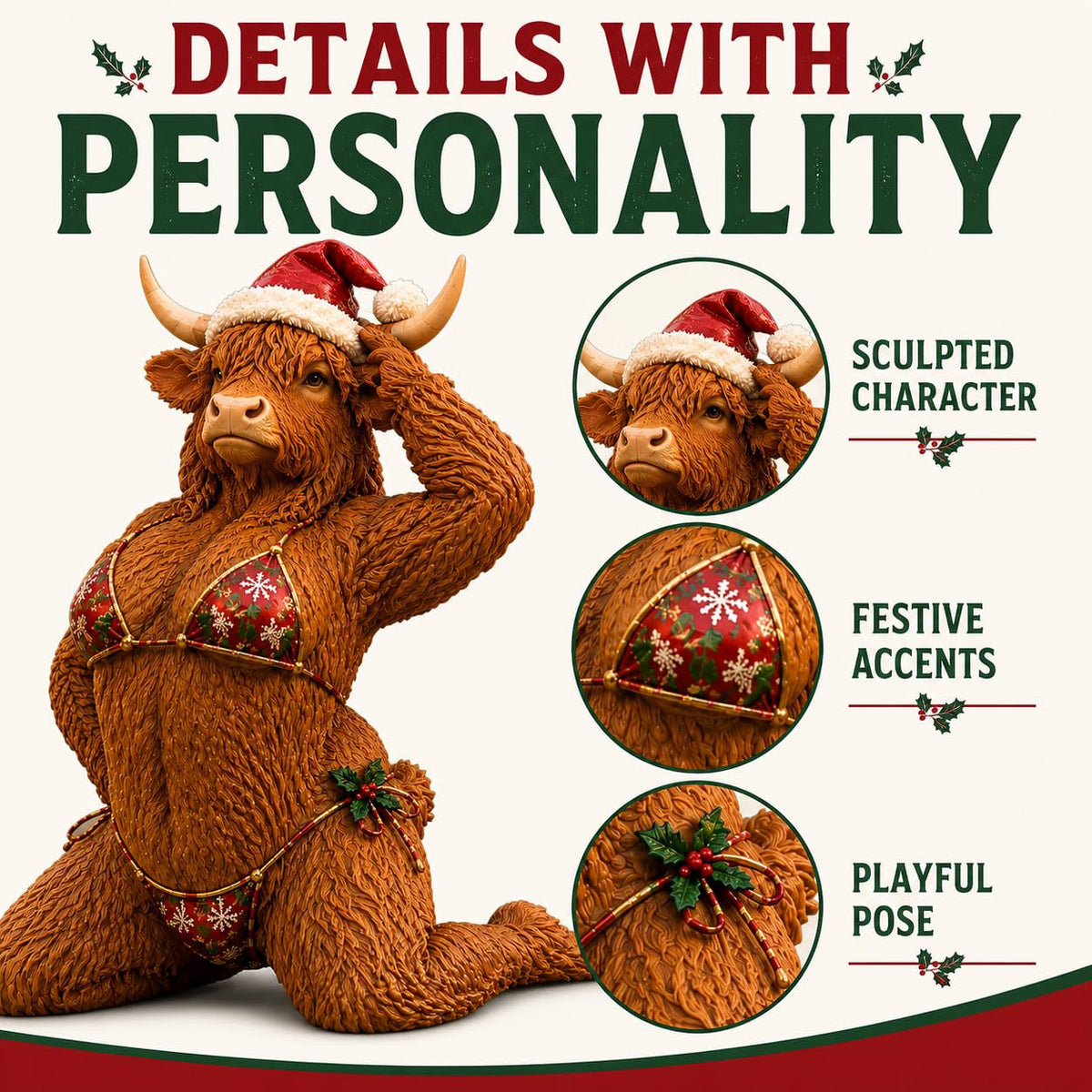 🎄 Cheeky Christmas Yard Statue Collection
