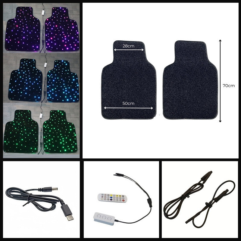 Luxury LED Light 3D Ambient Lighting Car Floor Mat