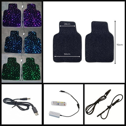 Luxury LED Light 3D Ambient Lighting Car Floor Mat