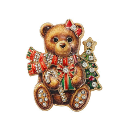 Christmas Enamel Lapel Pin Collection (16 Cute Designs)